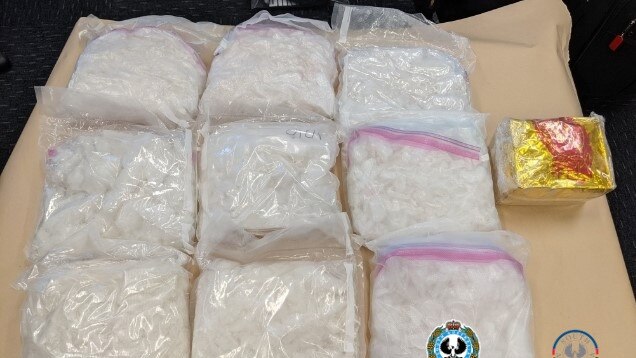 Generic picture of a large meth bust by police.