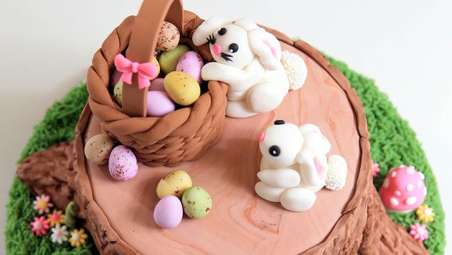 Easter cake by Melissa Ham of Missy Black Cakes in Melbourne. Picture: Aaron Francis.