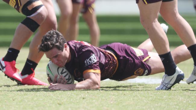 Brodie Croft at Broncos training at Red Hill. Pic Annette Dew