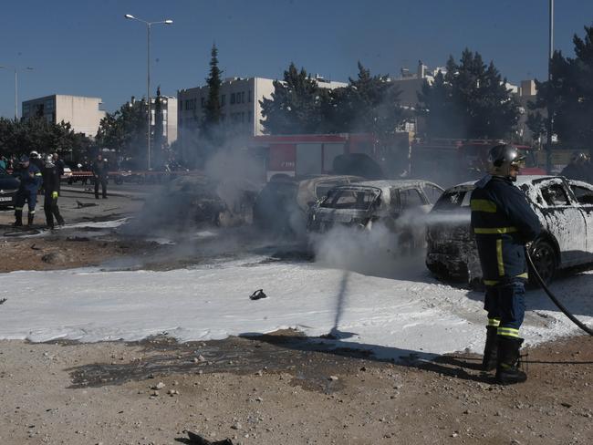 Former Victorian president of the Comancheros bikie gang Amad “Jay’’ Malkoun was seriously injured when his car exploded as the turned the ignition key in an Athens parking lot. Picture: Supplied, News Corp 