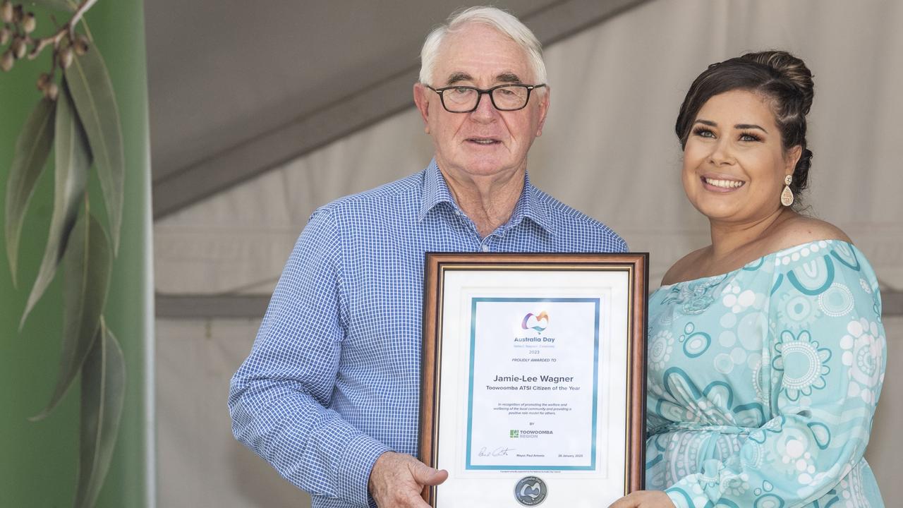 TRC Mayor Paul Antonio. Australia Day celebrations at Picnic Point in Toowoomba. Thursday, January 26, 2023. Picture: Nev Madsen.