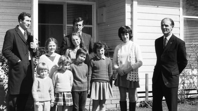 Teacher Mary Gibbs and her six pupils who escaped the kidnapping. Picture: Supplied.