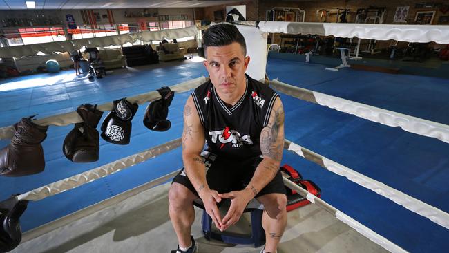 Joe Williams at Street Alert Gym in Wagga. Picture: Brad Newman