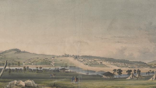 Melbourne in 1841 by engraver J. Carmichael. Picture: State Library Victoria.