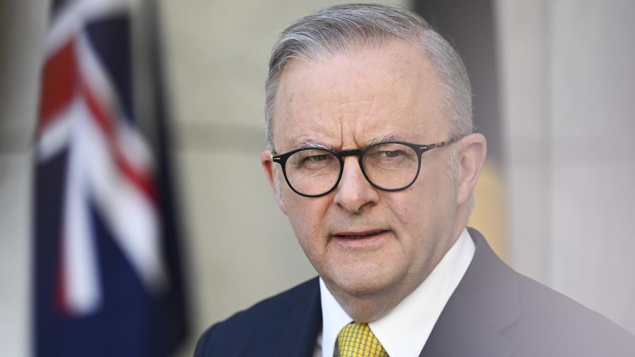 Prime Minister Anthony Albanese says Australians should get out of Lebanon. Picture: NewsWire / Martin Ollman