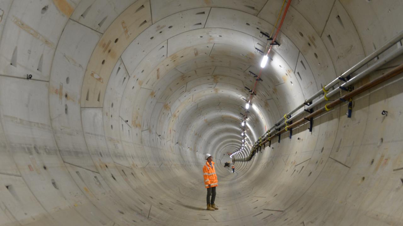 Trains running through the twin 9km tunnels will create electromagnetic interference. Picture: Craig Hughes