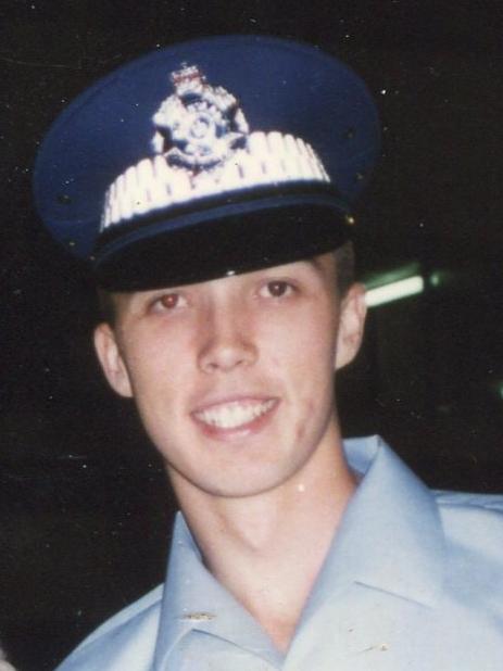 Peter Dutton in his police uniform. Picture: Supplied