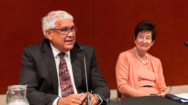 Commissioners Mick Gooda and Margaret White. Photo: EMMA MURRAY