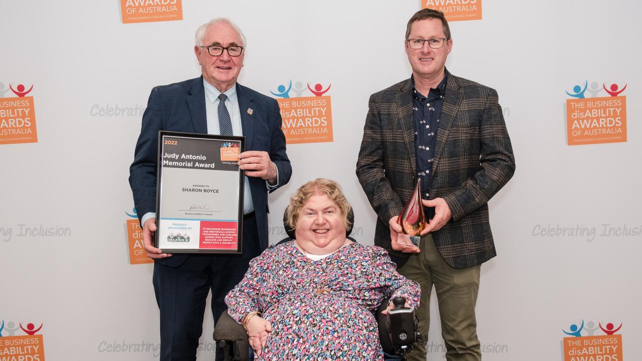 Recipient Sharon Boyce (centre) of the 2022 Business disABILITY Awards has opened up about life with different abilities. Pictures: Contributed – Matt Ryan