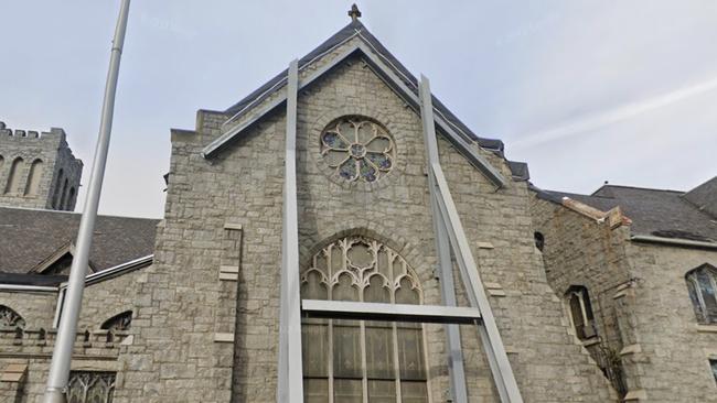 The beautiful windows were salvaged from this West Philadelphia church. Picture: Google Maps