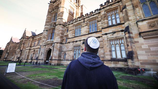 A Jewish student at the University of Sydney, which is being investigated over complaints of anti-Semitism on campus. Picture: John Feder