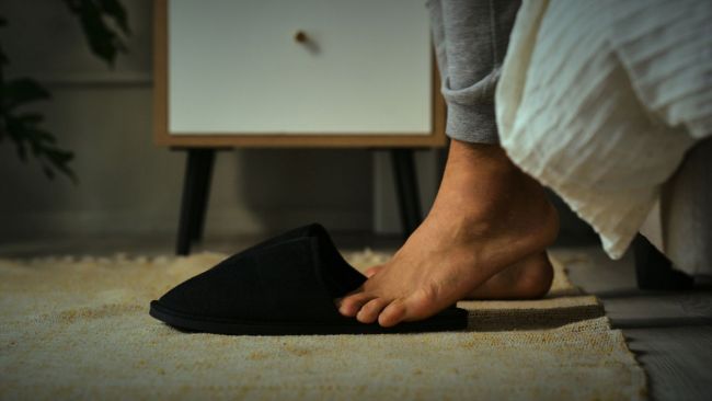 Cold feet? Step into luxurious comfort this winter with a warm and cosy pair of slippers. Picture: iStock