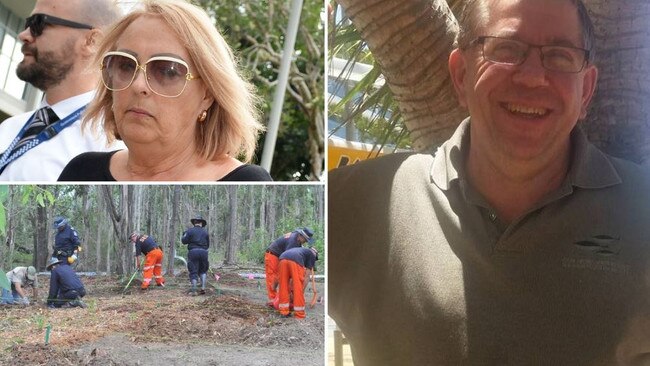 Sharon Graham, pictured top left, is accused of killing Bruce Saunders, right, with a court hearing Saunders had changed his life insurance policy before his death.