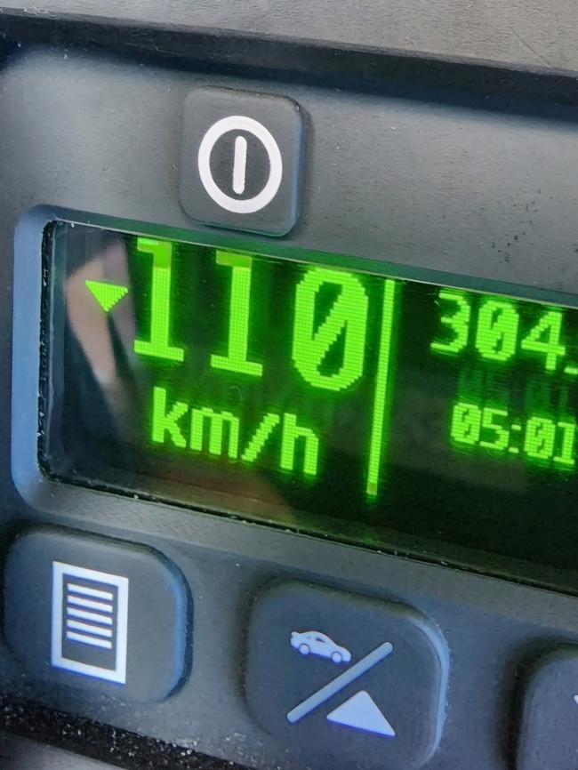 An 18-year-old Provisional 1 driver was allegedly caught speeding at 110km/h in a 60km/h speed zone. Picture: NSW Police