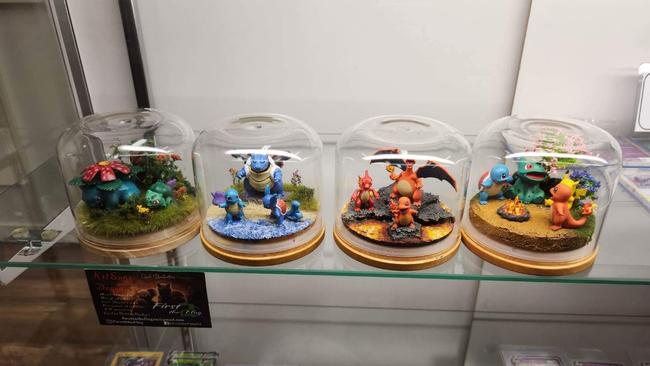 EVO Games Display of unique sculptures.