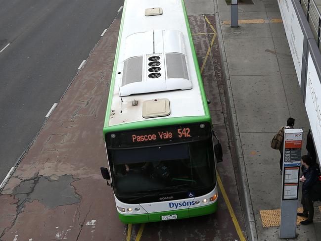 Passengers on buses like the 542 that stop at Broadmeadows train station were among those who fare evaded the most. Picture: George Salpigtidis