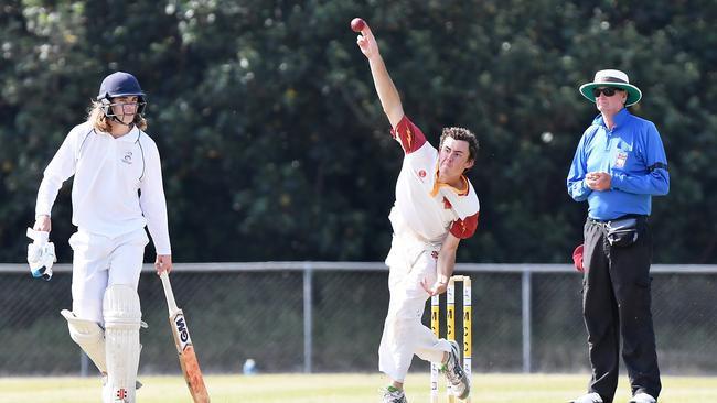 Bowler Tom Stewart has been influential for his Tewantin-Noosa team this season. Picture: Patrick Woods