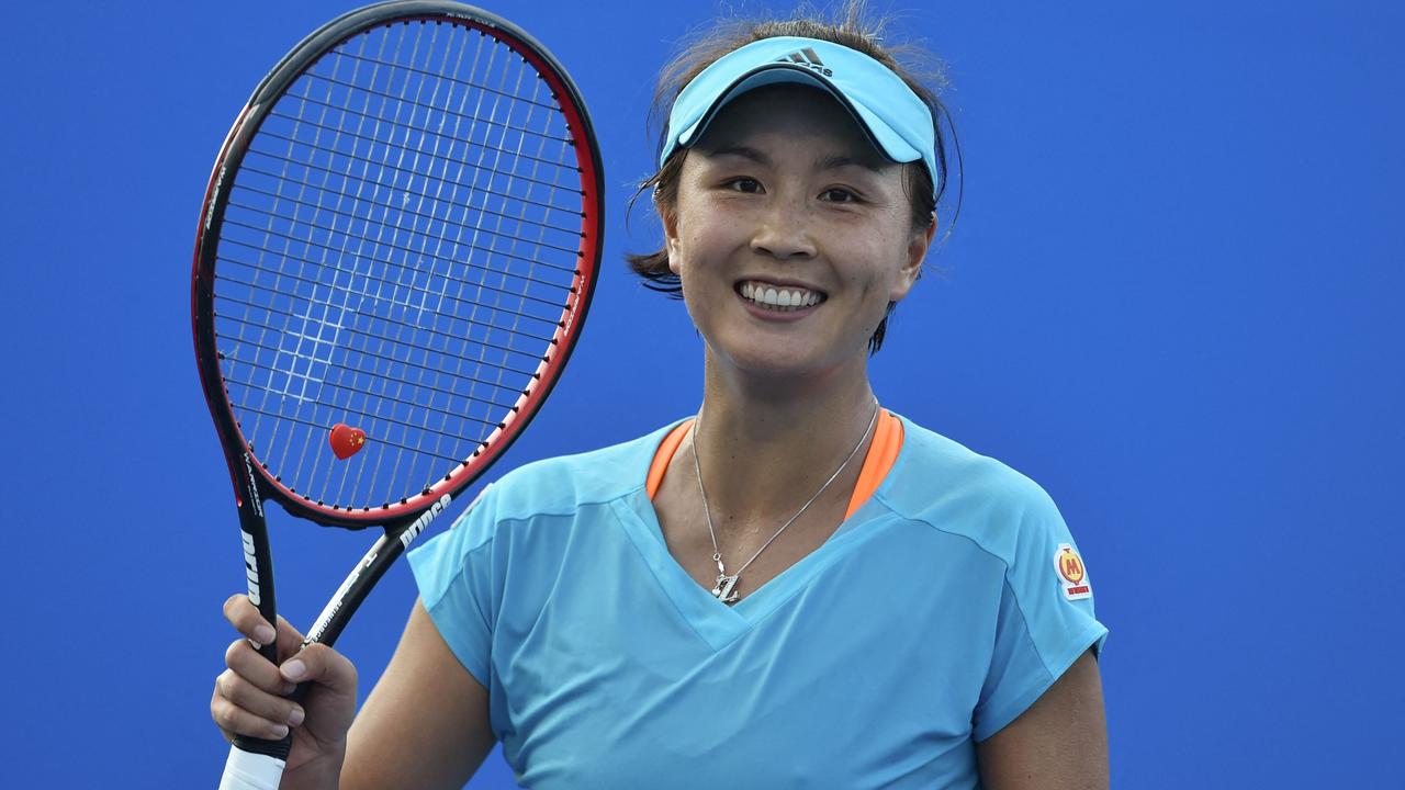 Back in November, the UK urged China to provide ‘verifiable evidence’ about the ‘safety and whereabouts’ of tennis star Peng Shuai. Picture: Paul Crock/AFP