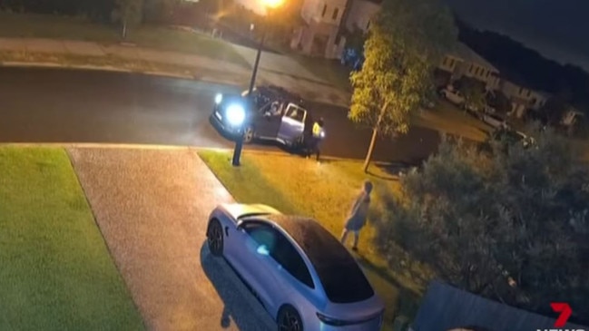 The teens were captured on CCTV around the neighbourhood. Pic: 7News