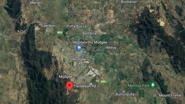 The fatal crash occurred on Tiendebah Rd, near Mudgee, on Tuesday afternoon. Picture: Google Maps