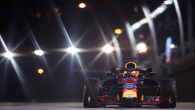 Singapore also has a Grand Prix at night. (Photo by Lars Baron/Getty Images)