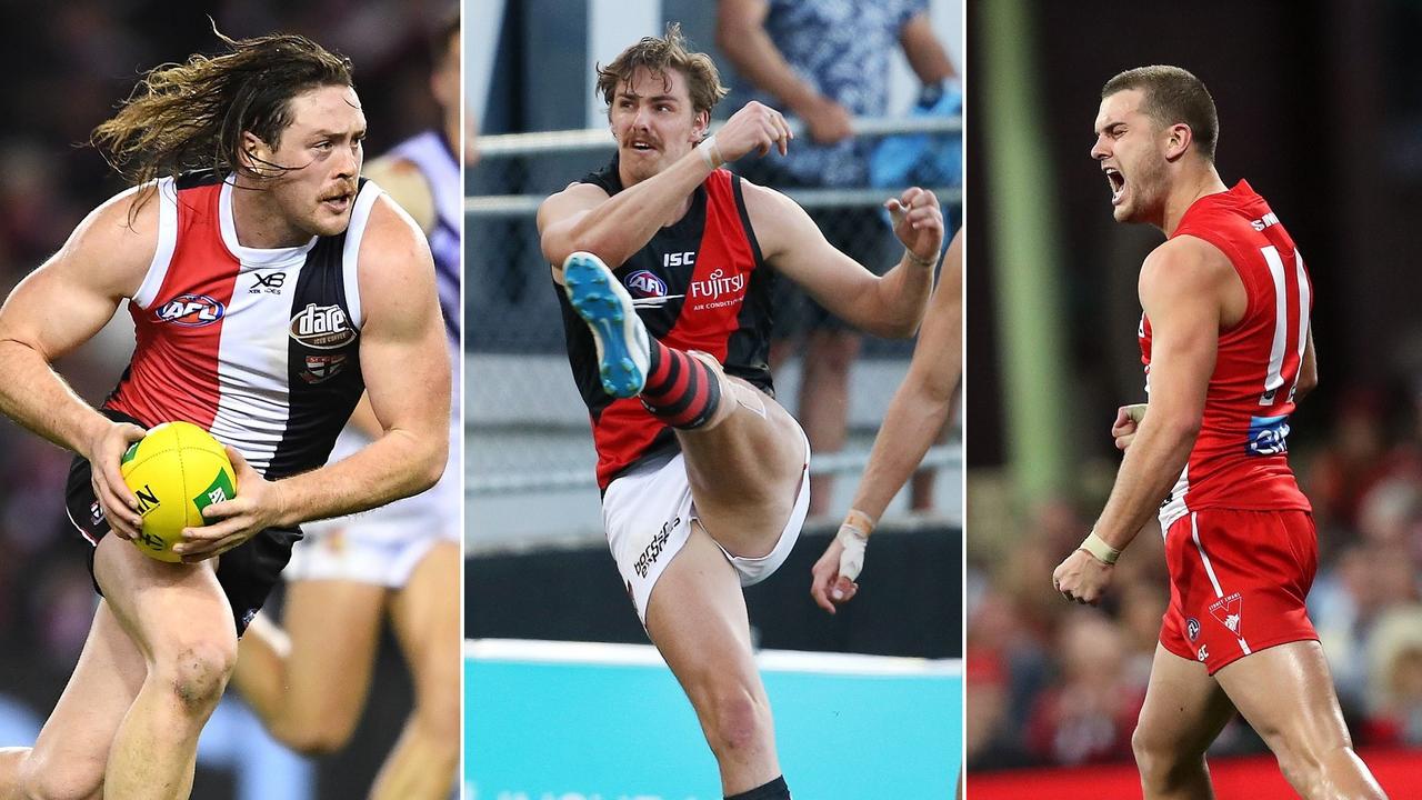 AFL trade state of play, featuring Jack Steven, Joe Daniher and Tom Papley.