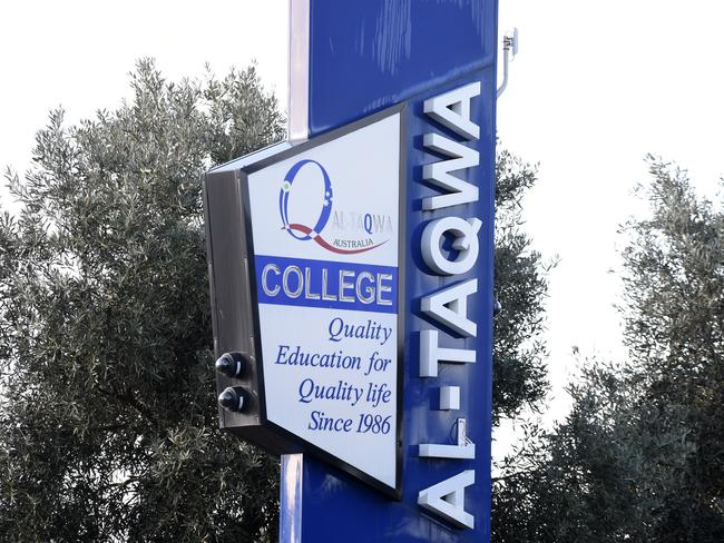 Al-Taqwa College in Truganina has become the latest exposure site after a teacher at the school tested positive to Covid-19. Picture: Andrew Henshaw