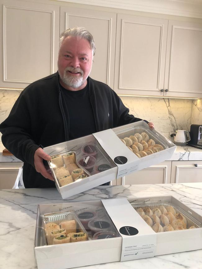 Kyle Sandilands using The Blonde Butler catering. Photo: Supplied