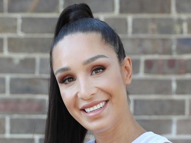 Pictured at Barangaroo Reserve in Sydney is Kayla Itsines Australian personal trainer, author, and entrepreneur. She is the creator of a series of fitness ebooks titled Bikini Body Guides, and a meal-planning and workout app, Sweat with Kayla.Picture: Richard Dobson