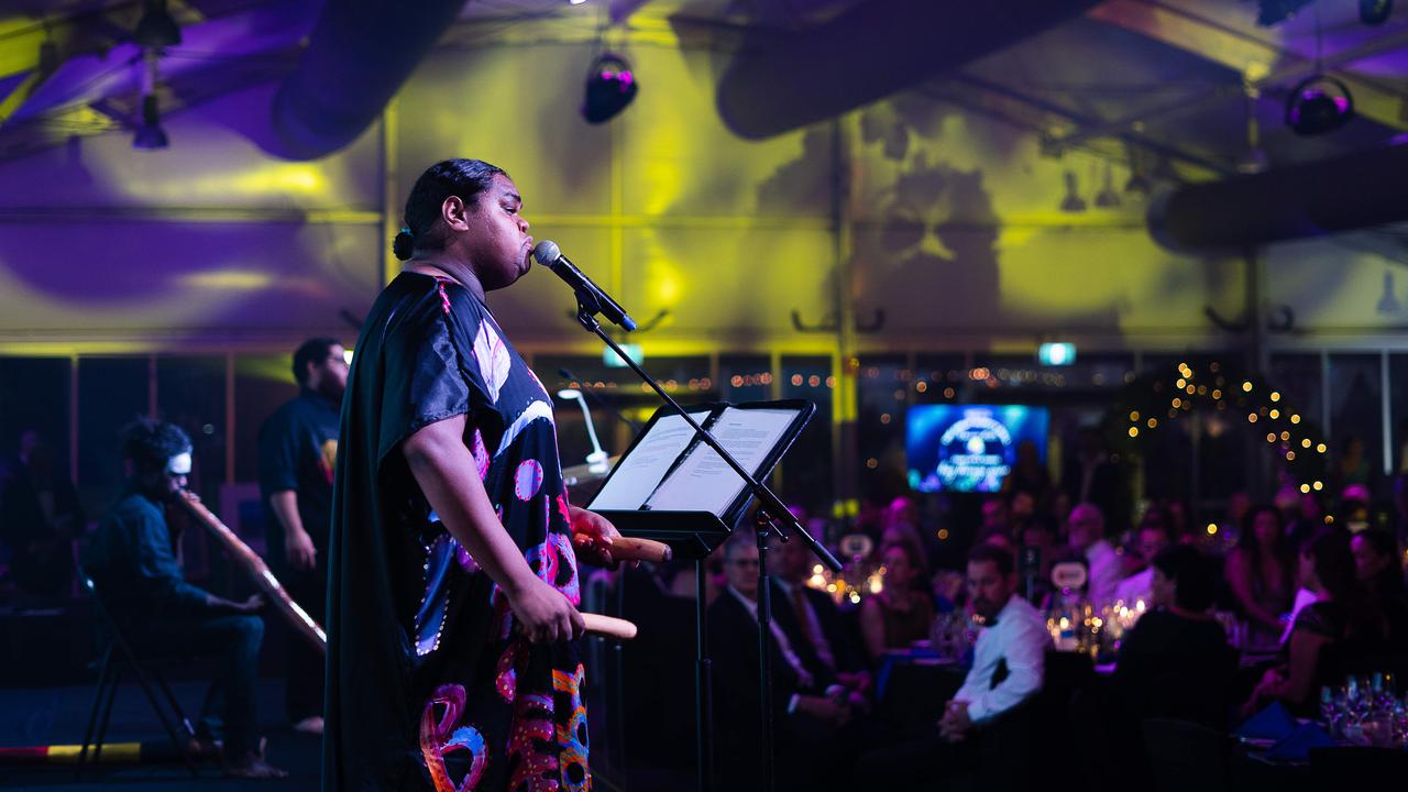 Edwin Fejo sernades the crowd. Picture: Pema Tamang Pakhrin