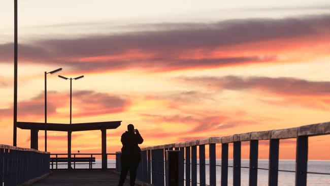 Sunset at Largs Bay, June 9 2020. Picture Dean Martin