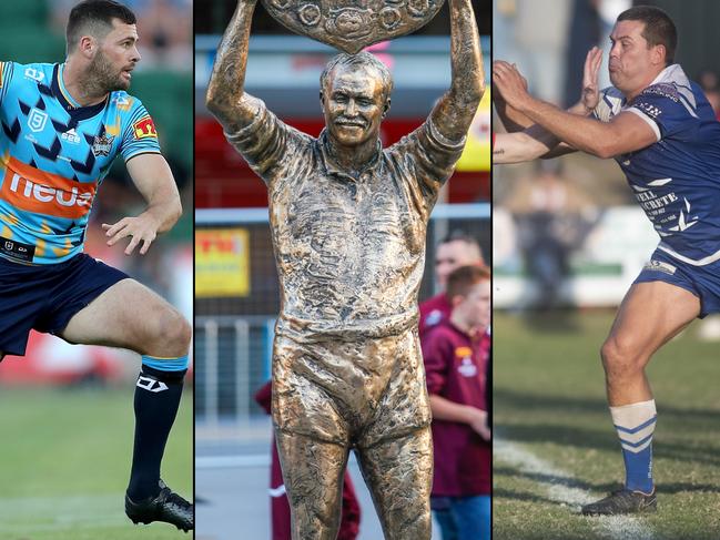 Anthony Don and Danny Wicks have been named alongside Wally Lewis among other greats in the Betoota Advocate's Betoota Dolphins Rugby League Club all-time team.