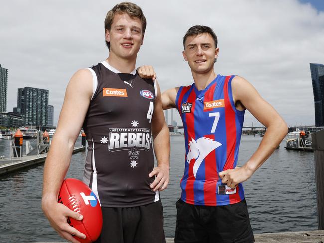 Sam Lalor and Jagga Smith are tipped to be taken in the first three picks. Picture: Michael Klein