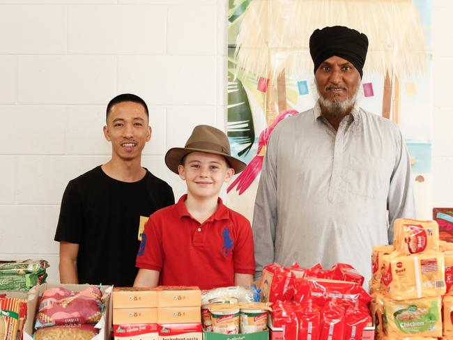 Jurse Salandanan , (L) , Angus Copelin-Walters and Tejinder Singh  They are NT Hero winners.Picture GLENN CAMPBELL