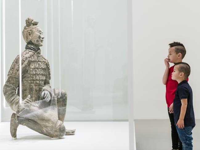 Take advantage of the smaller crowds to take in the Terracotta Warriors exhibition at the NGV. Picture: Eugene Hyland