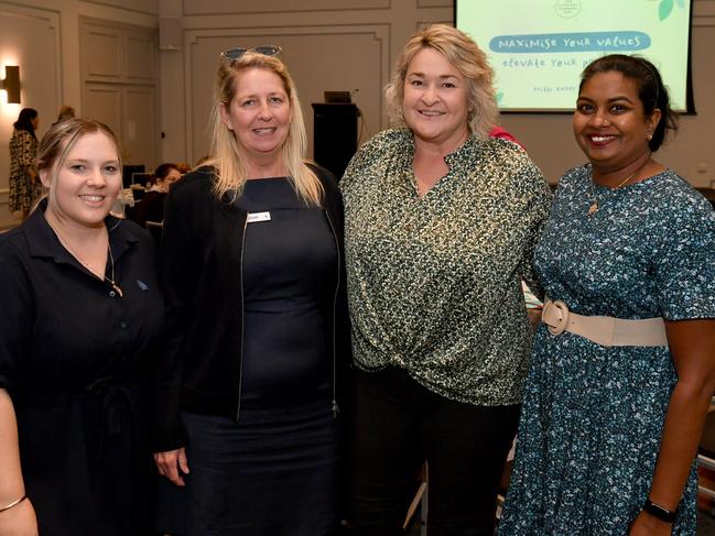 Racene Casey, Leanne Thomasson, Michelle Menigan and Malar Magasa. Picture: Evan Morgan