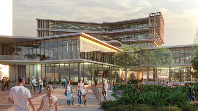 The centre, which is expected to cost about $120m to build, was first estimated to be a $93m project. About $40m of the project will be funded by the federal government. Photo: Fraser Coast Regional Council.