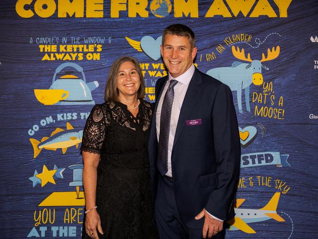 Fiona and Jim O'Dea at the opening night function for The Empire's Come From Away at The Rock, Friday, March 14, 2025. Picture: Hey Media