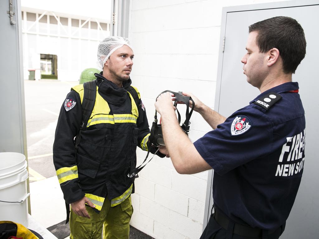 Journalist Jack Morphet gets ready for the course. Picture: Dylan Robinson