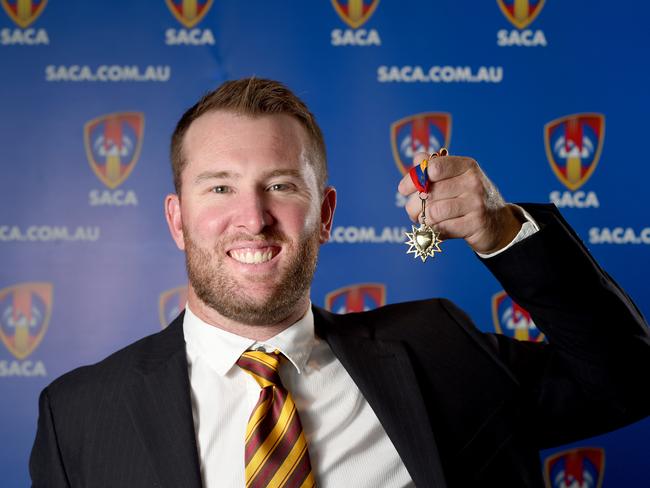 20/3/19 - SACA Bradman and Rolton Medal contenders at Adelaide Oval - Jake Brown. Photo - Naomi Jellicoe