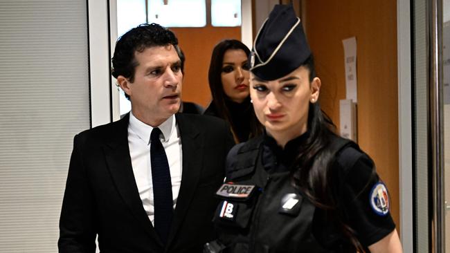 Depardieu's lawyer Jeremie Assou leaves after the verdict. Picture: AFP