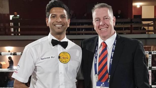 Known by the community as ‘Sunny’, Sandeep Dutta (left) was recognised as a young man with an infectious smile. Picture: Facebook/Boxing Australia