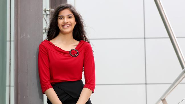 Shenani Koren from Hornsby Girls High School who came first in Spanish Beginners, after the HSC first in course ceremony at the Leighton Hall, UNSW. Picture: Jonathan Ng