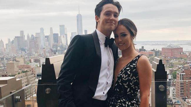 Scotty James and Chloe Stroll ready to attend the Met Gala