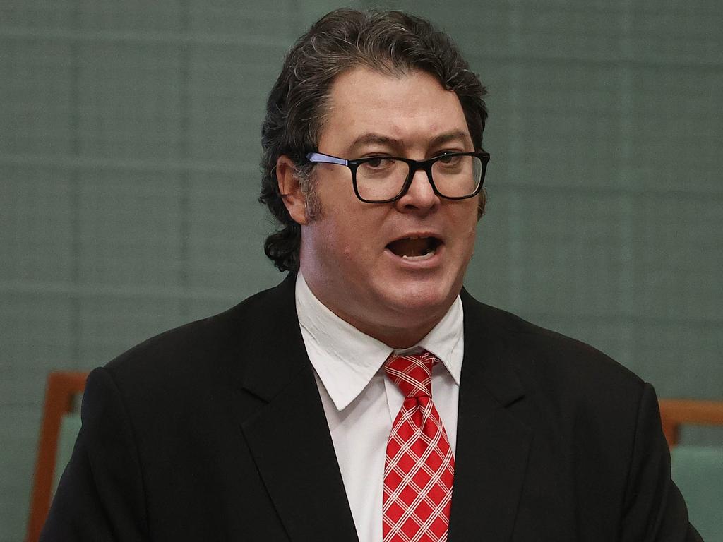 Politician George Christensen was publicly condemned by the prime minister, touting Covid-19 misinformation inside Parliament House. Picture: Gary Ramage / NCA NewsWire