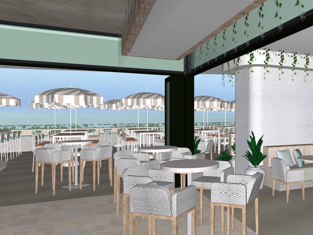 Artist's impressions of Coast Beach Bar &amp; Kitchen.