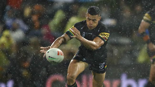 Soni Luke was sin-binned for a hip-drop tackle. Picture: NRL Photos