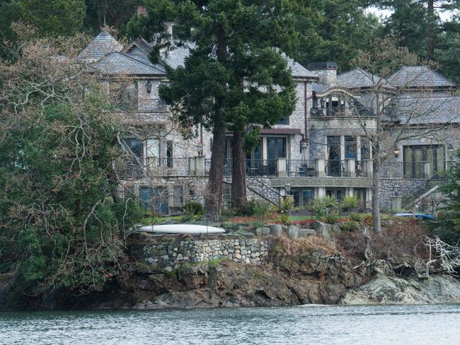 The residence of Prince Harry and his wife Meghan at Saanich Inlet, North Saanich, British Columbia. Picture: AFP