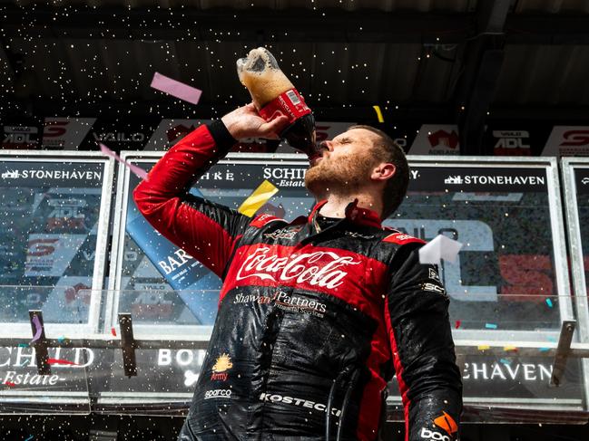 ADELAIDE, AUSTRALIA - NOVEMBER 26: Brodie Kostecki driver of the #99 Coca-Cola Racing Chevrolet Camaro ZL1 during the VAILO Adelaide 500, part of the 2023 Supercars Championship Series at Adelaide Street Circuit, on November 26, 2023 in Adelaide, Australia. (Photo by Daniel Kalisz/Getty Images)