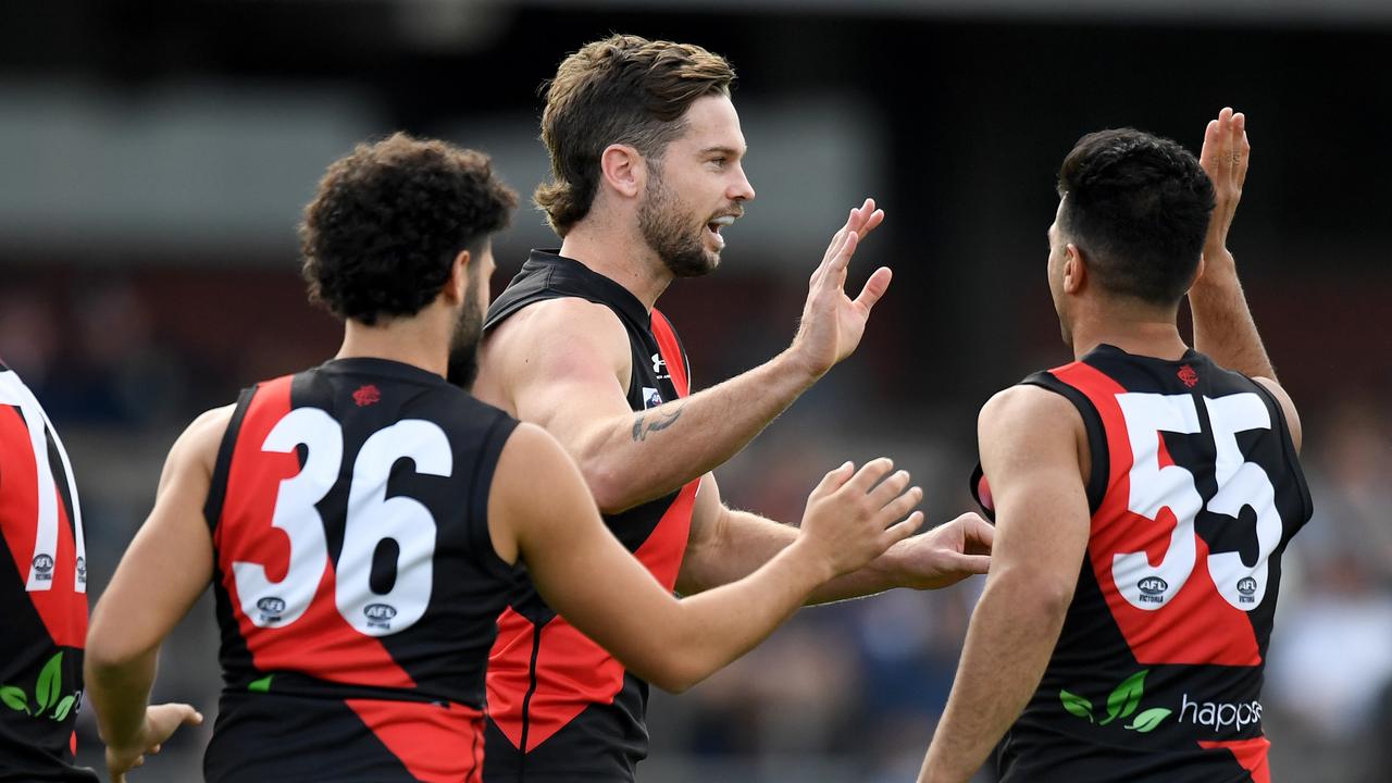 Patrick Ambrose finished with a bag of six for Essendon’s VFL side. Picture: Morgan Hancock/AFL Photos/Getty Images